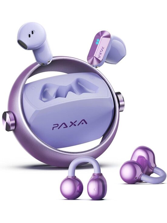 Other - Wireless Purple Clip-On Ultra-long 140H Play Touch Control Bluetooth 6.0 Earbud